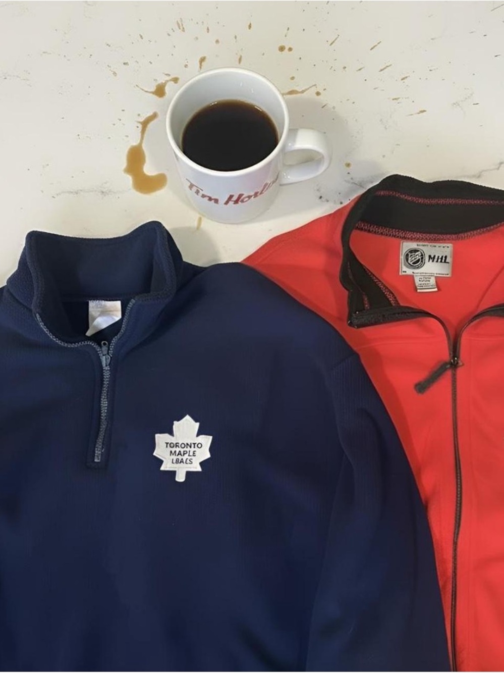 Y2K NHL Maple Leafs & Senators Fleece Sweater Canada Hockey Bundle